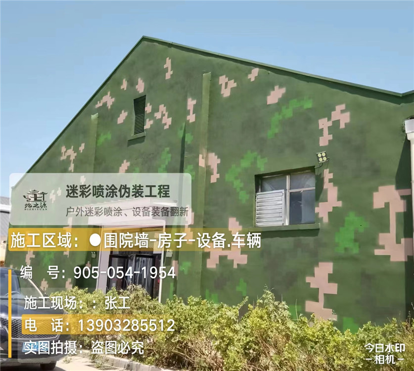 台州外墙数码迷彩漆施工报价清单（100㎡标准墙面测算）